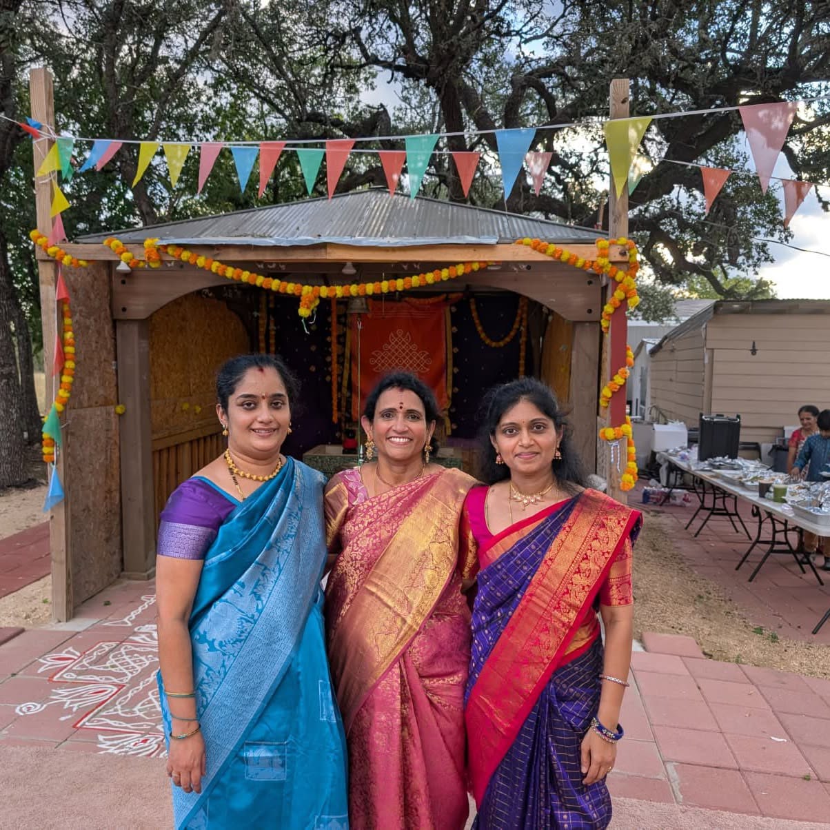 Festival gathering with eSwara teachers
